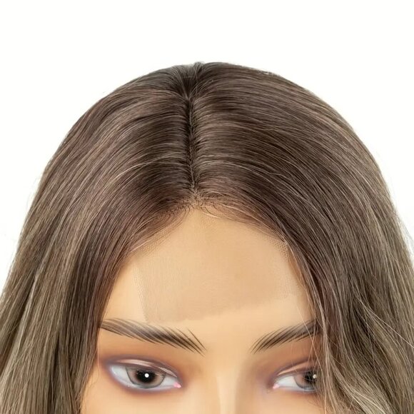 NWT Elegant Ombre Blonde Wig 4x1 Lace Front, Loose Wave Synthetic Hair - Picture 5 of 11